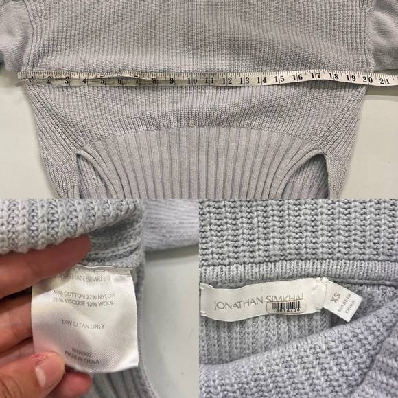 Jonathan Simkhai Blue Chloe Sweater - Picture 7 of 15